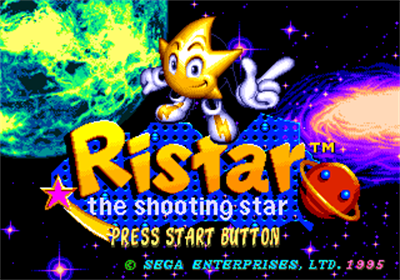 Ristar - Screenshot - Game Title Image