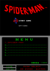 Spider-Man vs The Kingpin - Screenshot - Game Select Image