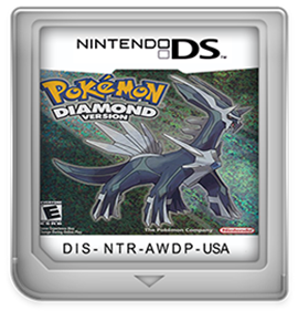 Pokémon Diamond Version - Fanart - Cart - Front