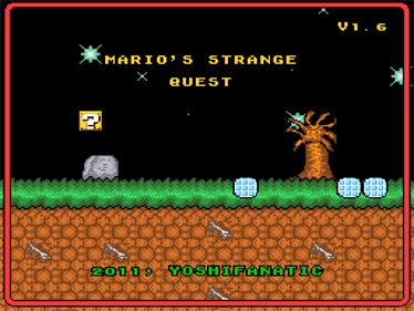 Mario's Strange Quest - Screenshot - Game Title Image