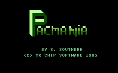 Pacmania - Screenshot - Game Title Image