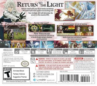 Fire Emblem Fates: Birthright - Box - Back Image