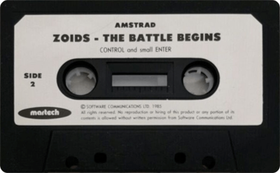 Zoids: The Battle Begins - Cart - Back Image