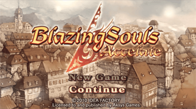 Blazing Souls: Accelate - Screenshot - Game Title Image