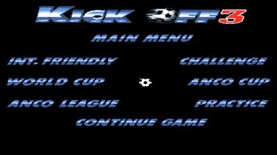 Kick Off 3 - Screenshot - Game Select Image