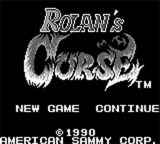 Rolan's Curse - Screenshot - Game Title Image
