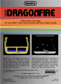 Dragonfire - Box - Back - Reconstructed Image