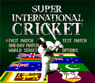 Super International Cricket - Screenshot - Game Title Image