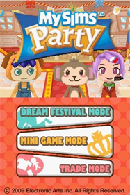 MySims Party - Screenshot - Game Title Image