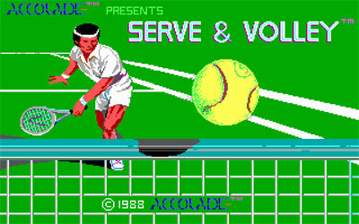 Serve & Volley - Screenshot - Game Title Image