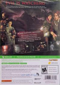 Resident Evil: Revelations 2 - Box - Back Image