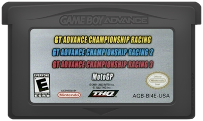 4 Games on One Game Pak: GT Advance / GT Advance 2 / GT Advance 3 / MotoGP - Cart - Front