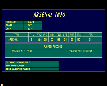 Soccer Team Manager - Screenshot - Gameplay Image