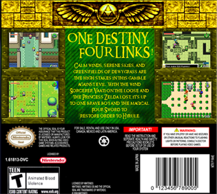 The Legend of Zelda: Four Swords Anniversary Edition - Box - Back Image