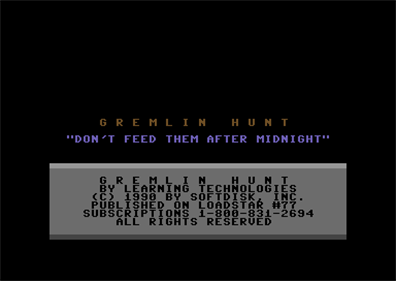 Gremlin Hunt - Screenshot - Game Title Image