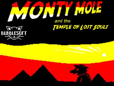Monty Mole and the Temple of Lost Souls - Screenshot - Game Title Image