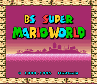 BS Super Mario World - Screenshot - Game Title Image