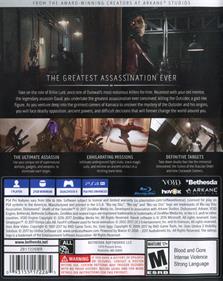 Dishonored: Death of the Outsider - Box - Back Image