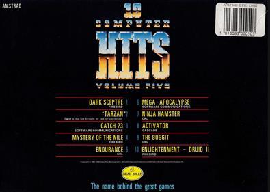 10 Computer Hits: Volume Five - Box - Back Image