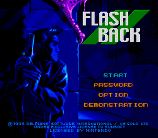 Flashback: The Quest for Identity - Screenshot - Game Title Image