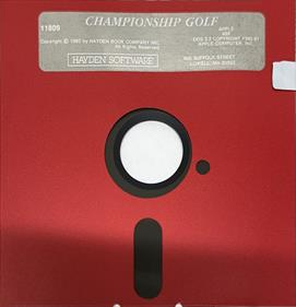 Championship Golf - Disc Image