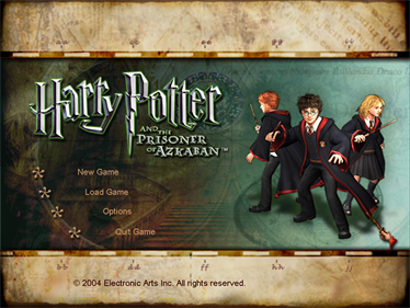 Harry Potter and the Prisoner of Azkaban - Screenshot - Game Select Image