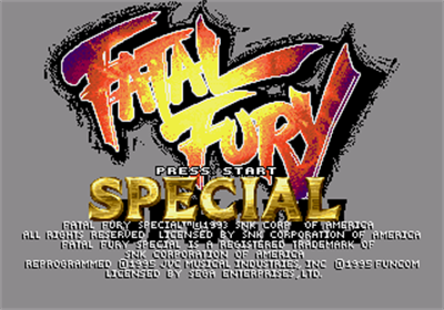Fatal Fury Special - Screenshot - Game Title Image