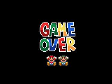 Super Mario Brawl - Screenshot - Game Over Image