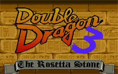 Double Dragon III: The Rosetta Stone - Screenshot - Game Title Image