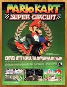 Mario Kart: Super Circuit - Advertisement Flyer - Front Image