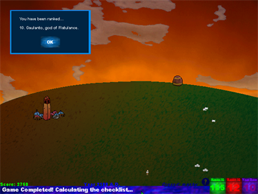 The Sandbox of God - Screenshot - Game Over Image