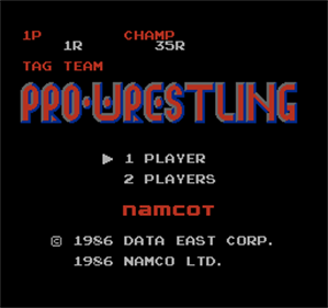Tag Team Wrestling - Screenshot - Game Title Image