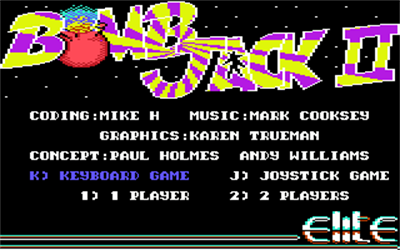 Bomb Jack II - Screenshot - Game Select Image