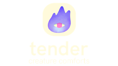 Tender: Creature Comforts - Clear Logo Image