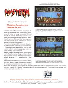 Hysteria - Box - Back Image