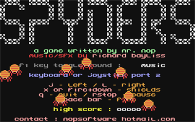 Spyders - Screenshot - Game Title Image
