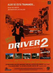 Driver 2: The Wheelman Is Back - Advertisement Flyer - Front Image