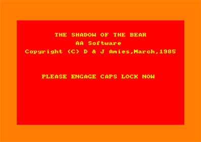 Shadow of the Bear - Screenshot - Game Title Image
