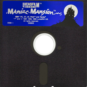 Maniac Mansion (Enhanced Version) - Fanart - Disc Image