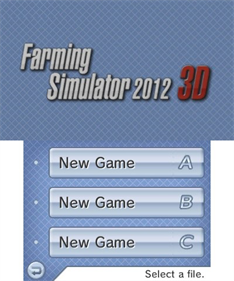 Farming Simulator 2012 3D - Screenshot - Game Title Image
