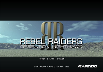 Rebel Raiders: Operation Nighthawk - Screenshot - Game Title Image