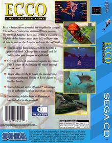 Ecco: The Tides of Time - Fanart - Box - Back Image