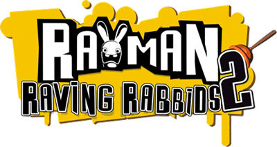 Rayman: Raving Rabbids 2 - Clear Logo Image