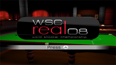 WSC Real 08: World Snooker Championship - Screenshot - Game Title Image