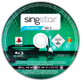 SingStar Vol. 3 - Disc Image