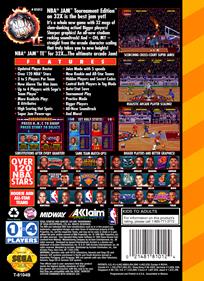 NBA Jam Tournament Edition - Box - Back - Reconstructed