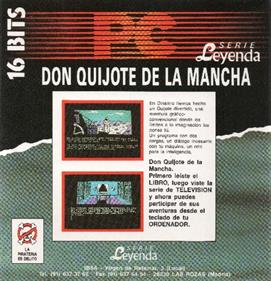 Don Quijote - Box - Back Image