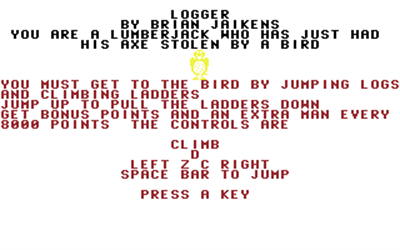 Logger (Hayes Publishing) - Screenshot - Game Title Image