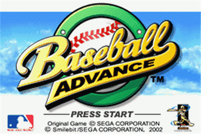 Baseball Advance - Screenshot - Game Title Image