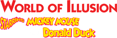 World of Illusion Starring Mickey Mouse and Donald Duck - Clear Logo Image